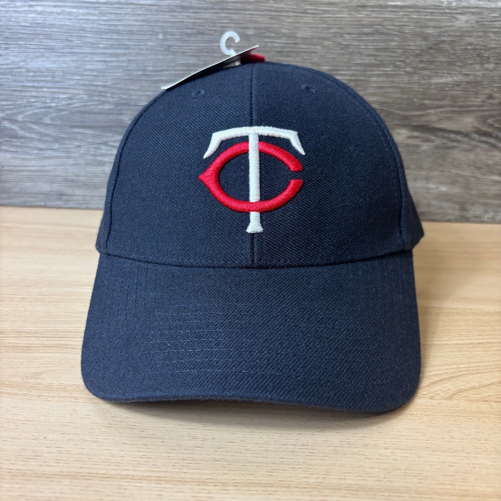 Vintage Minnesota Twins Hat Cap Strap Back Blue MLB Baseball Adjustable NWT
